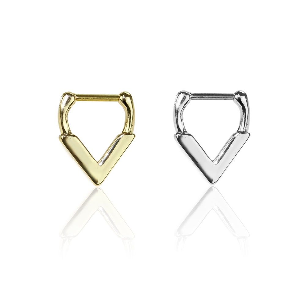 Septum and Daith Clicker Surgical Stainless Steel with Triangle
