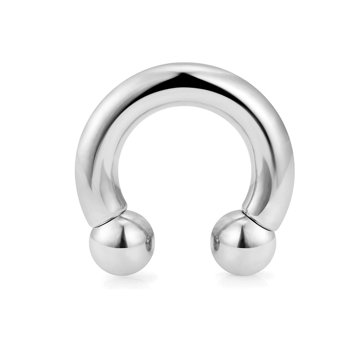 G23 Implant Grade Titanium 00G 0G 2G PA Rings Horseshoe Circular Barbell  Septum Piercing Jewelry